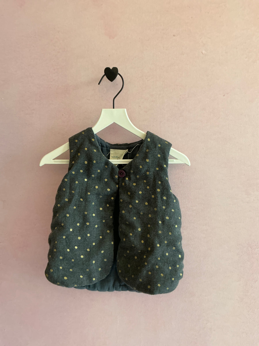 Louis Louise Gray with gold dots Vest / 2
