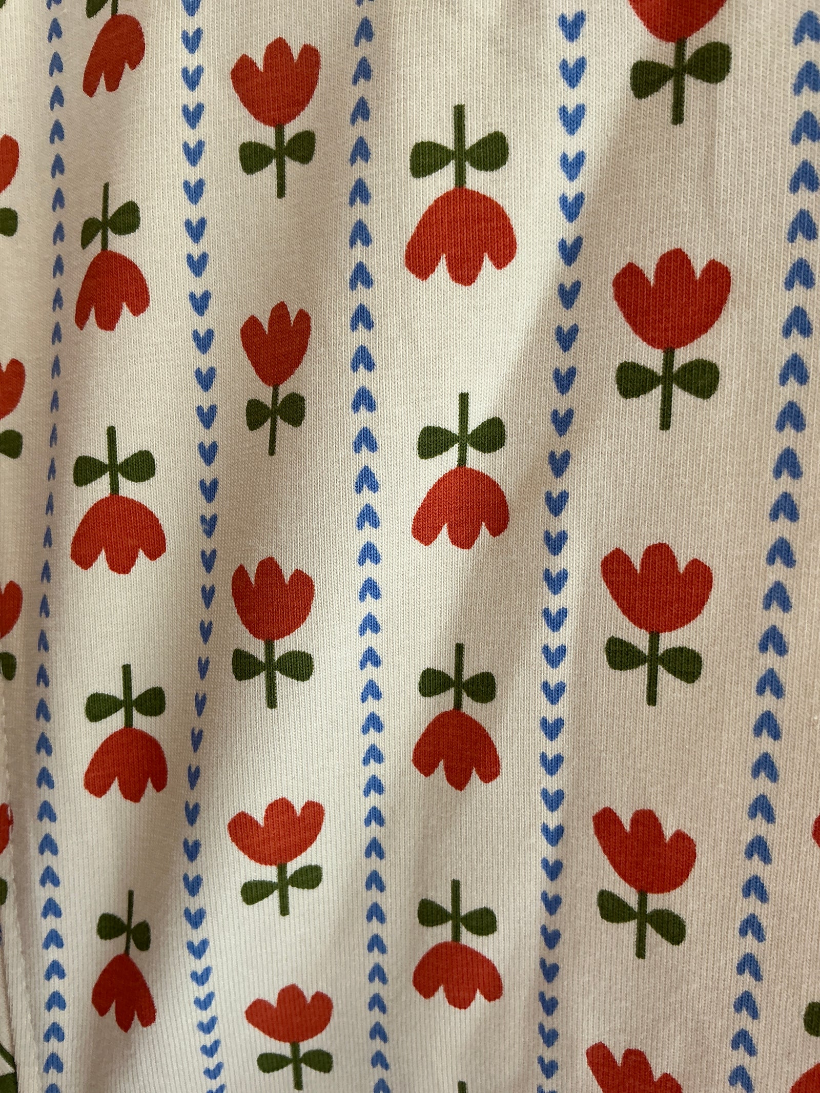 Hanna Andersson Folk Tulip pinafore dress / 6-7 Years