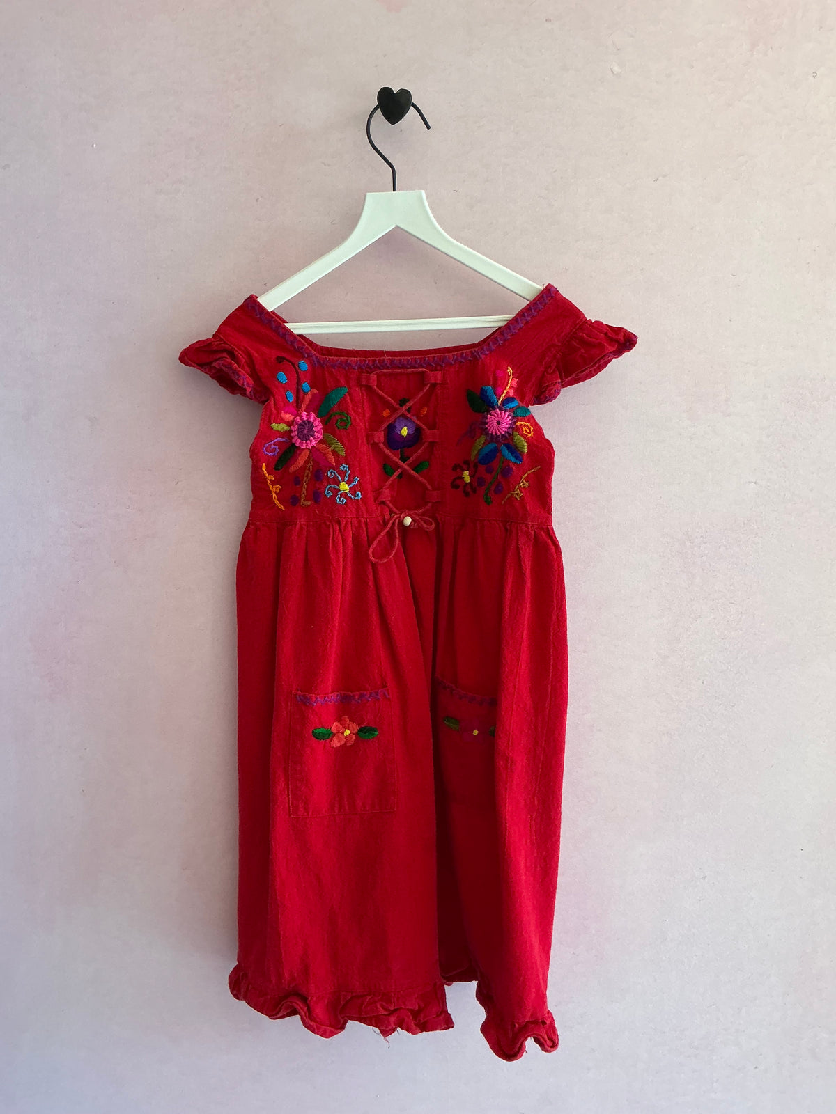 Mexico Red Heritage Dress / 6-8