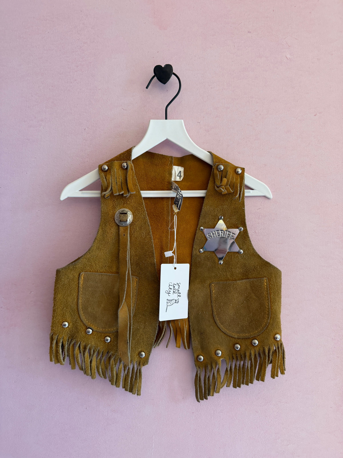 vintage Fringe Sherif costume / 2-4 Years