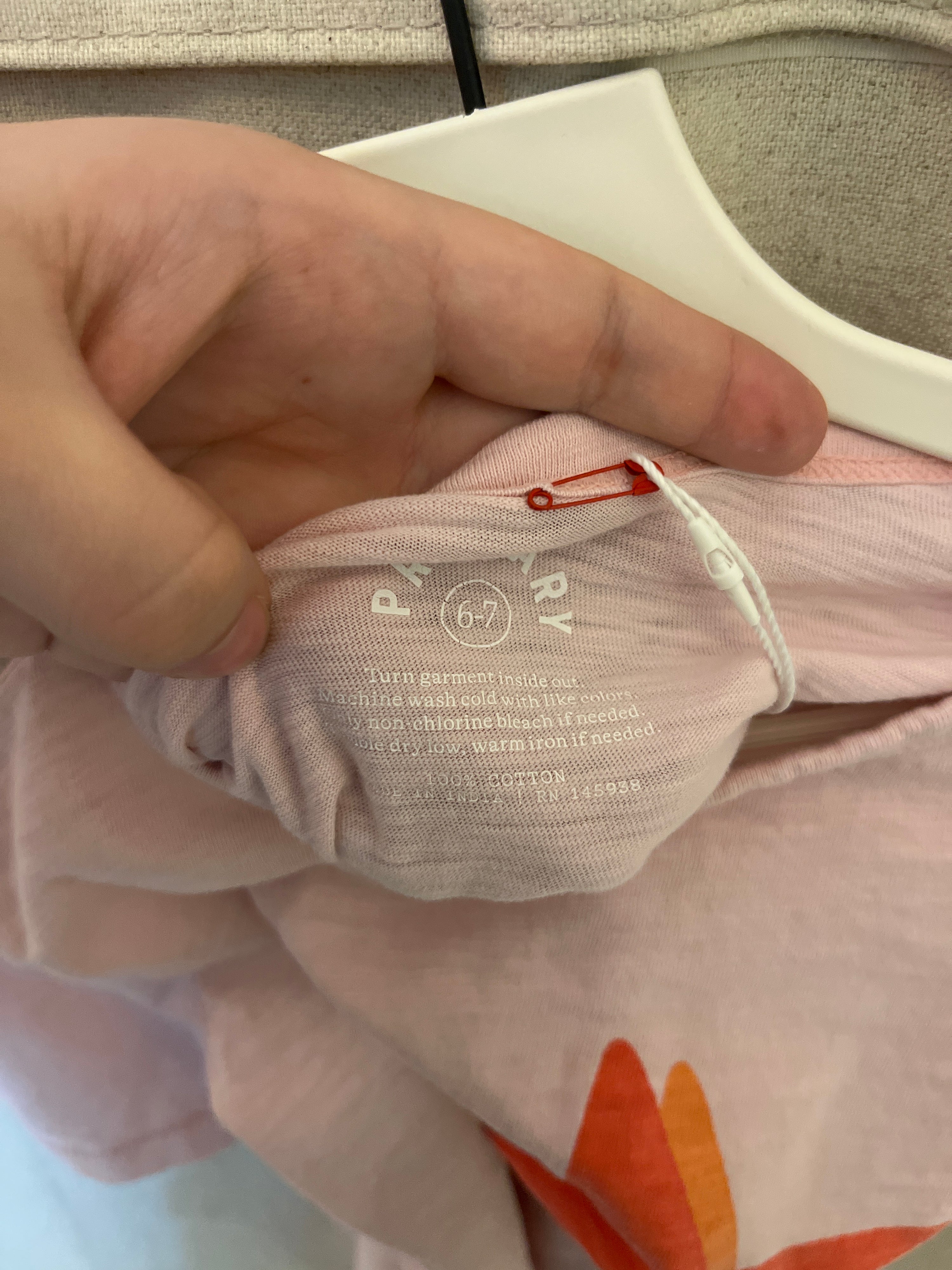 Primary Star Pink T-Shirt / 6-7 Years