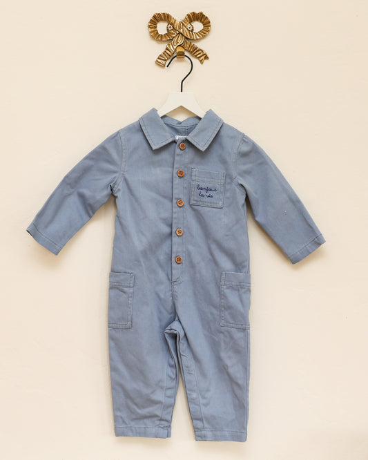 bout'chou "Bonjour la vie" (Hello, life) romper / 12months