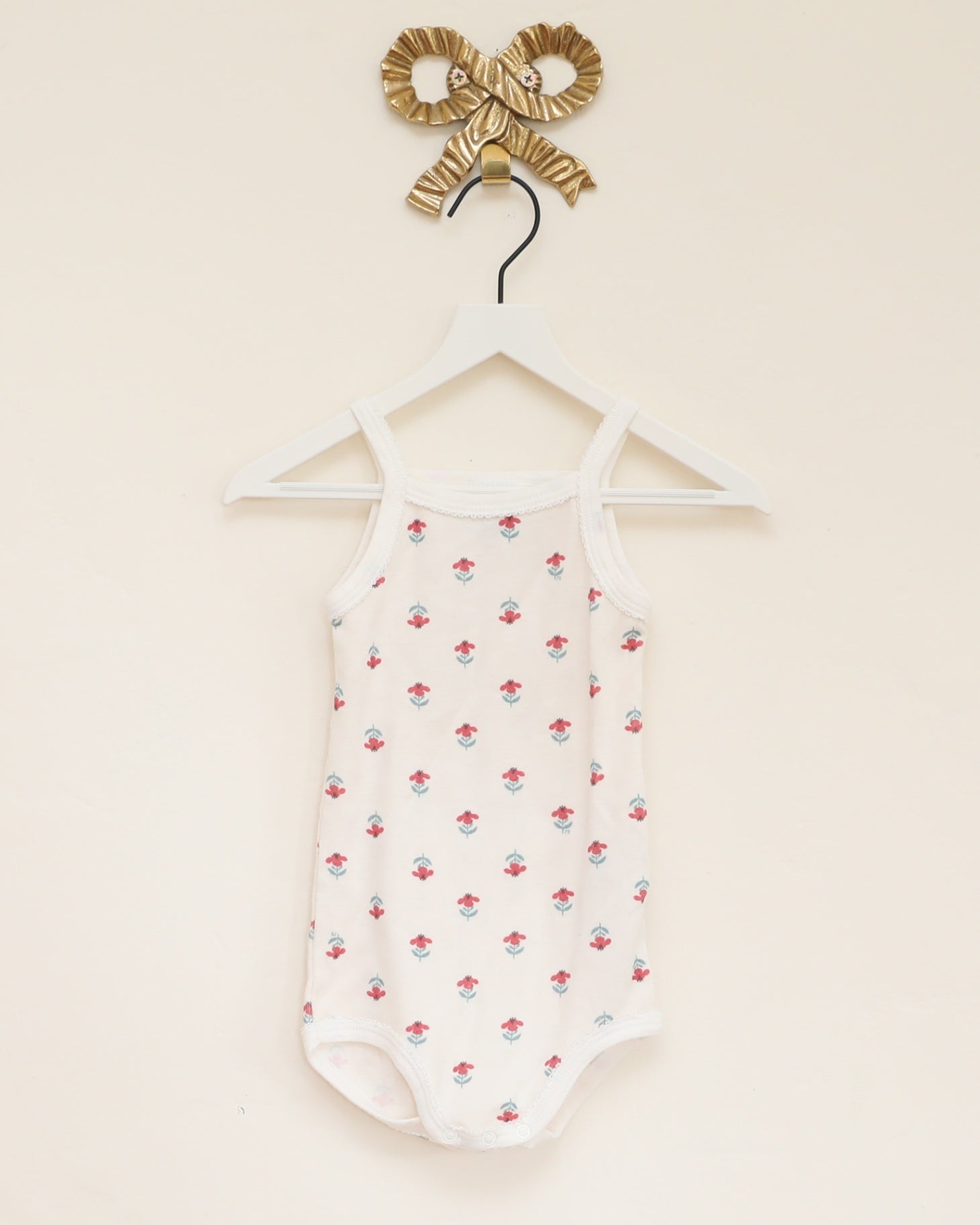 petit bateau tank floral Bodysuit / 18 months 