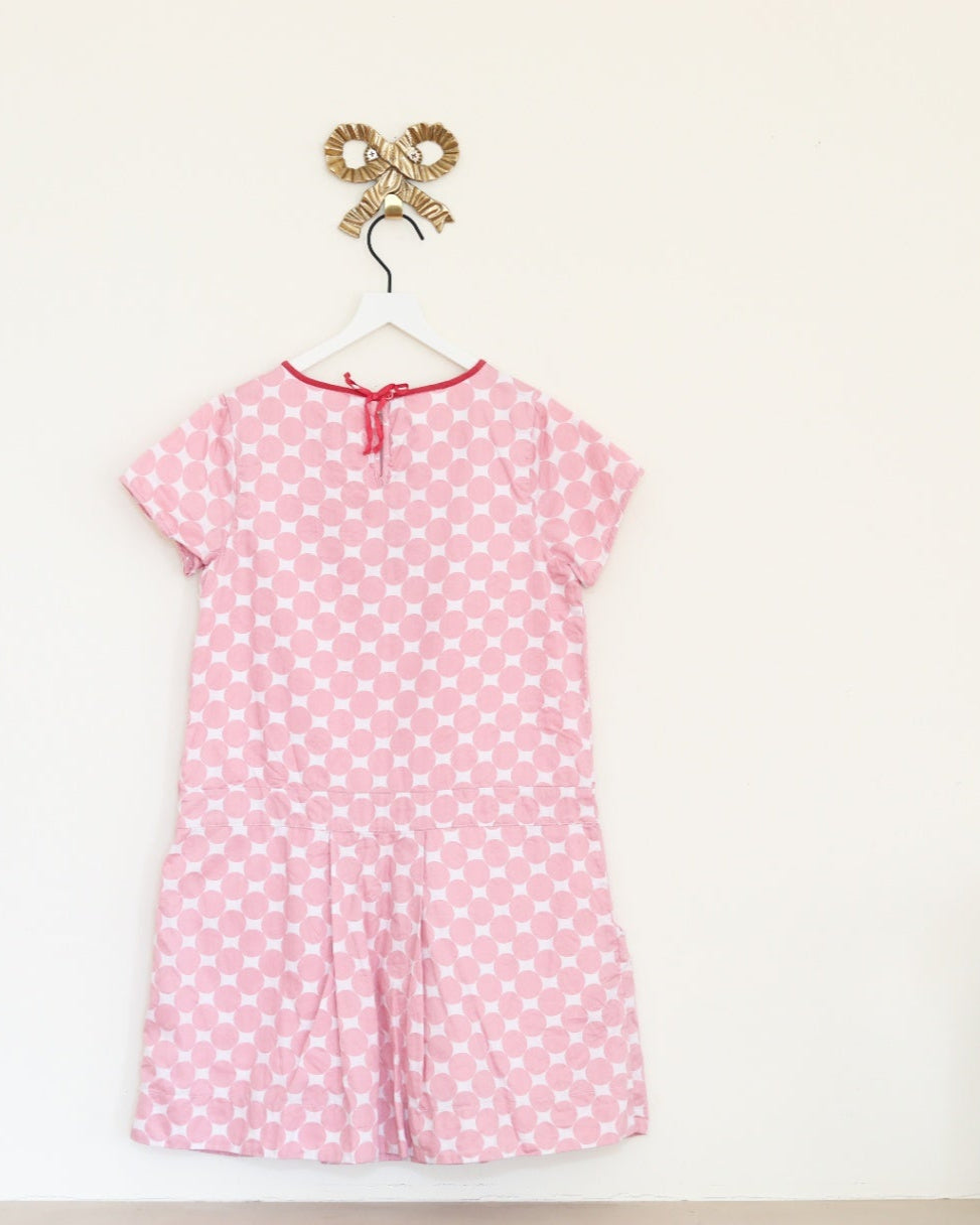 bonpoint geometric print dress / 10 