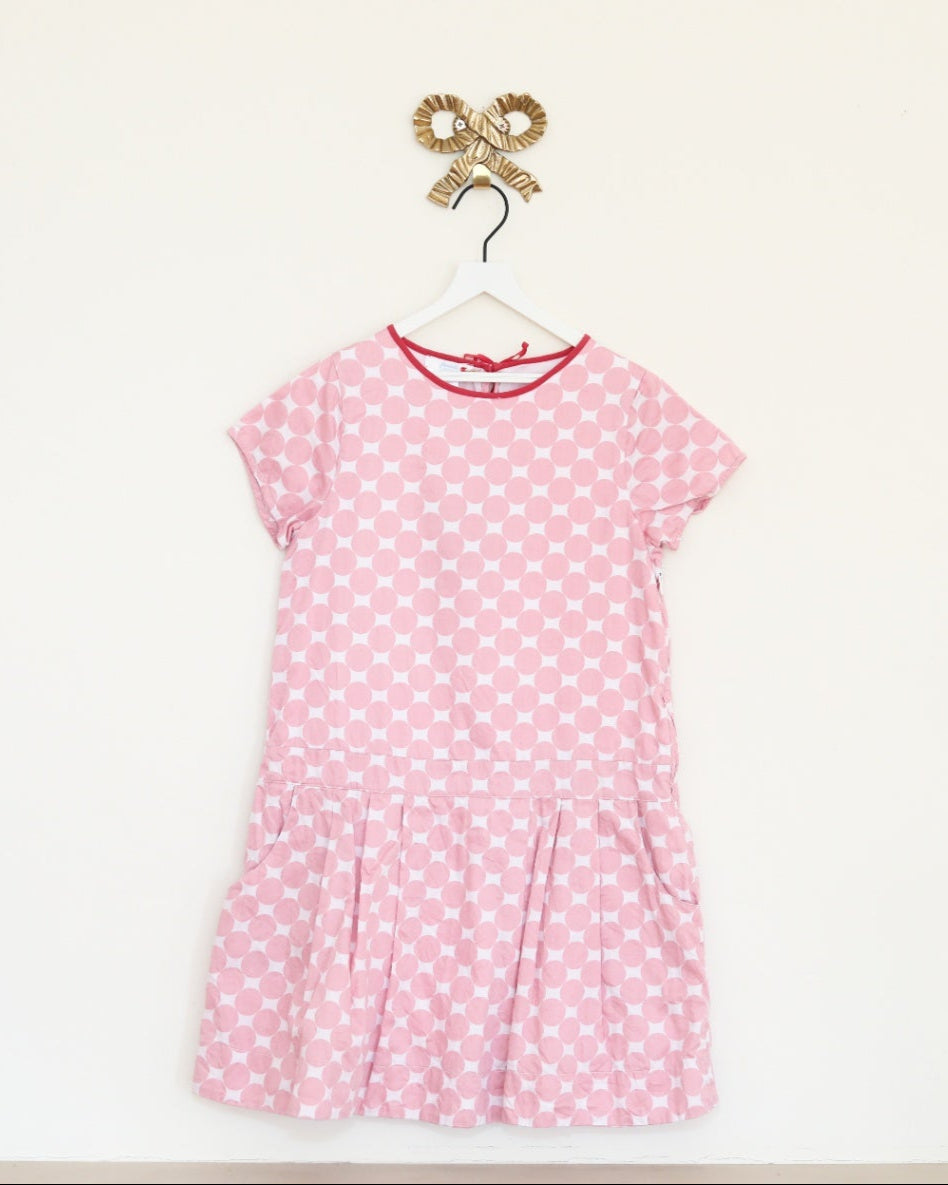 bonpoint geometric print dress / 10 