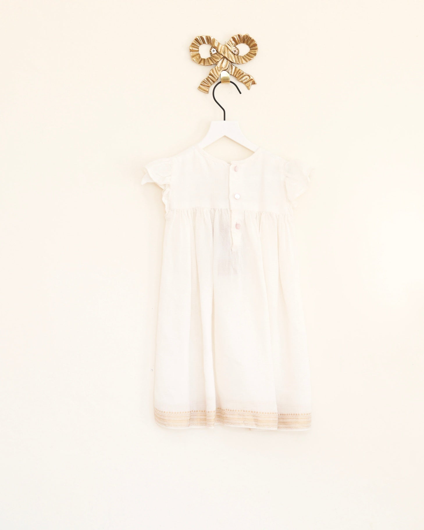 vintage white Dress 0-3 months