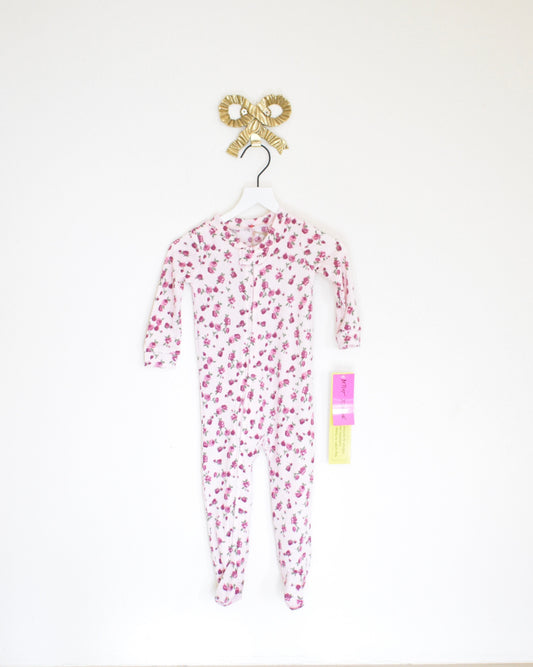 Betsey Johnson Rose Footed Pajamas / 12 months