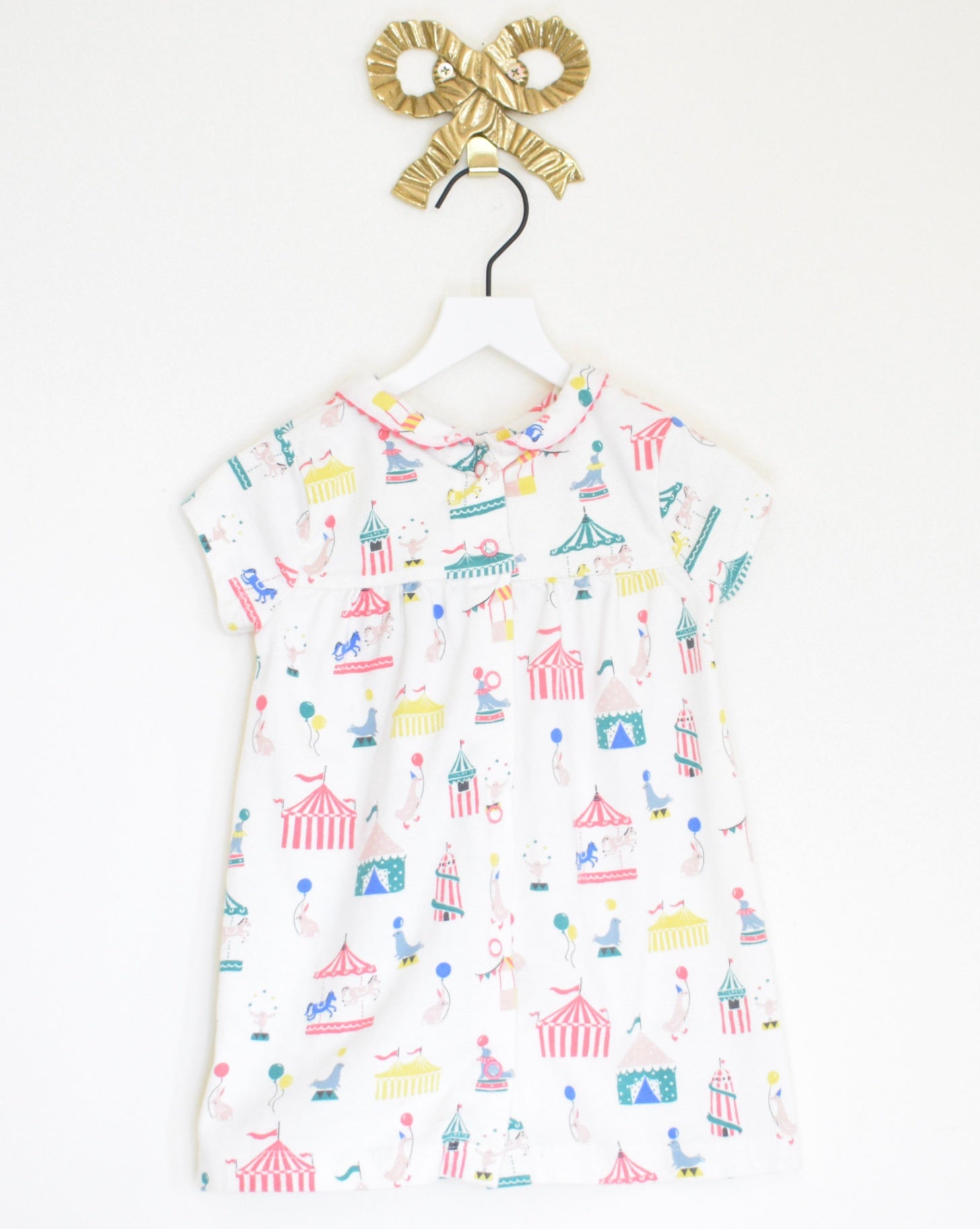 mini boden carousel dress / 6-12 months