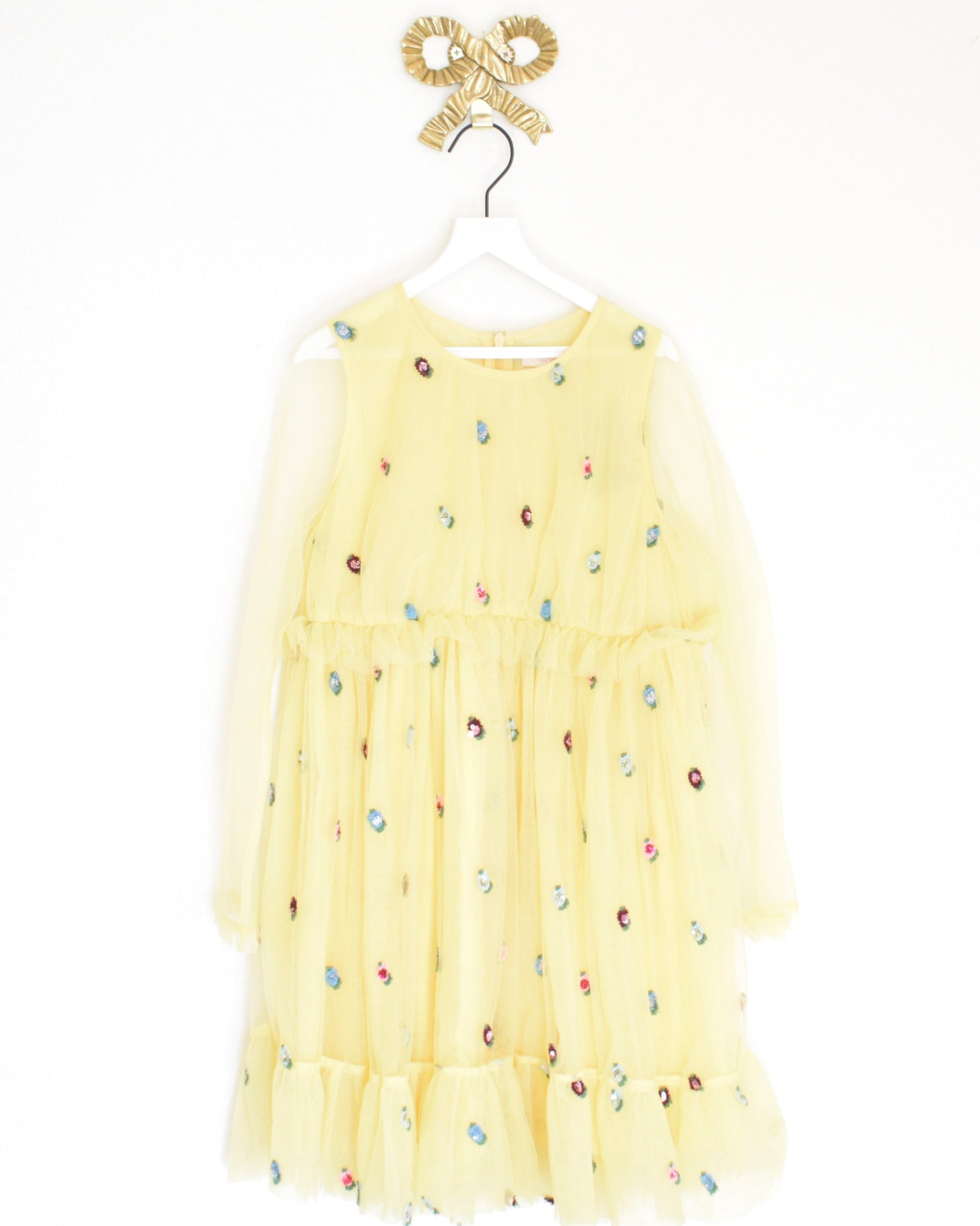 pink chicken Yellow Dress / 8 