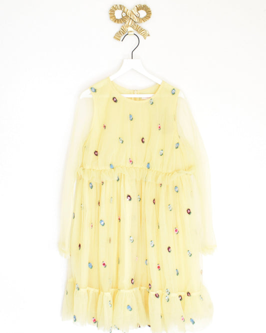 pink chicken Yellow Dress / 8 