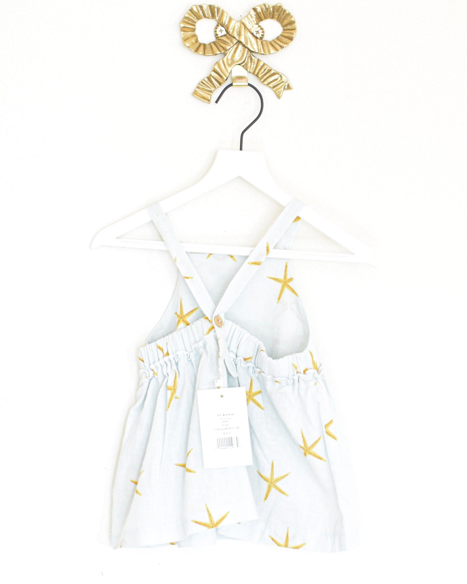 fin & vince Starfish Dress/  6-12 months 