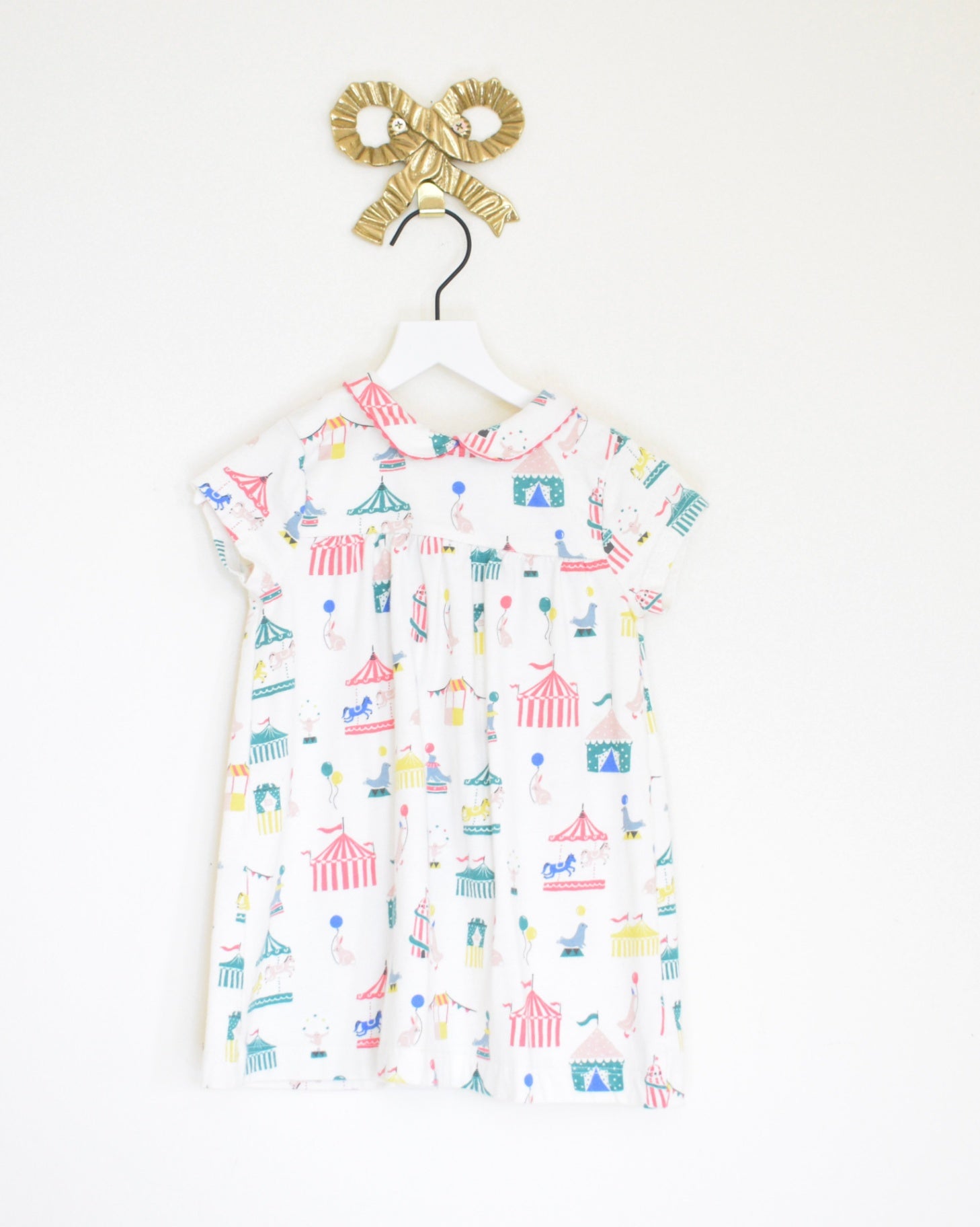 mini boden carousel dress / 6-12 months