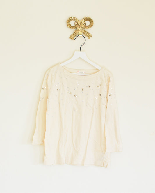 Girls Jcrew Jeweled Gemstone Shirt / 8 