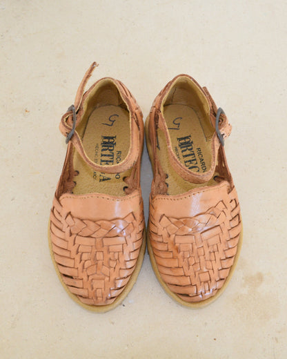 Ricardo Medina Baby Woven Leather Sandals / Size 5