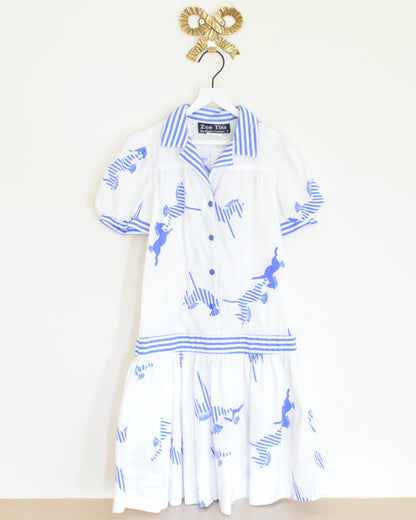 Vintage Zoe Tise Collar Dress / 8 