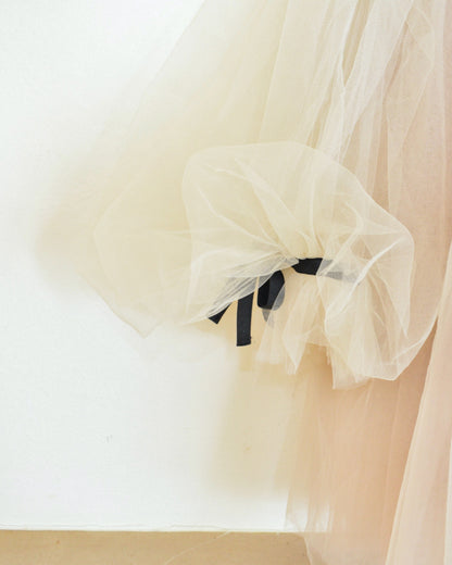 Petit Maison Kids Coco-Ivory Tulle Dress / 8 