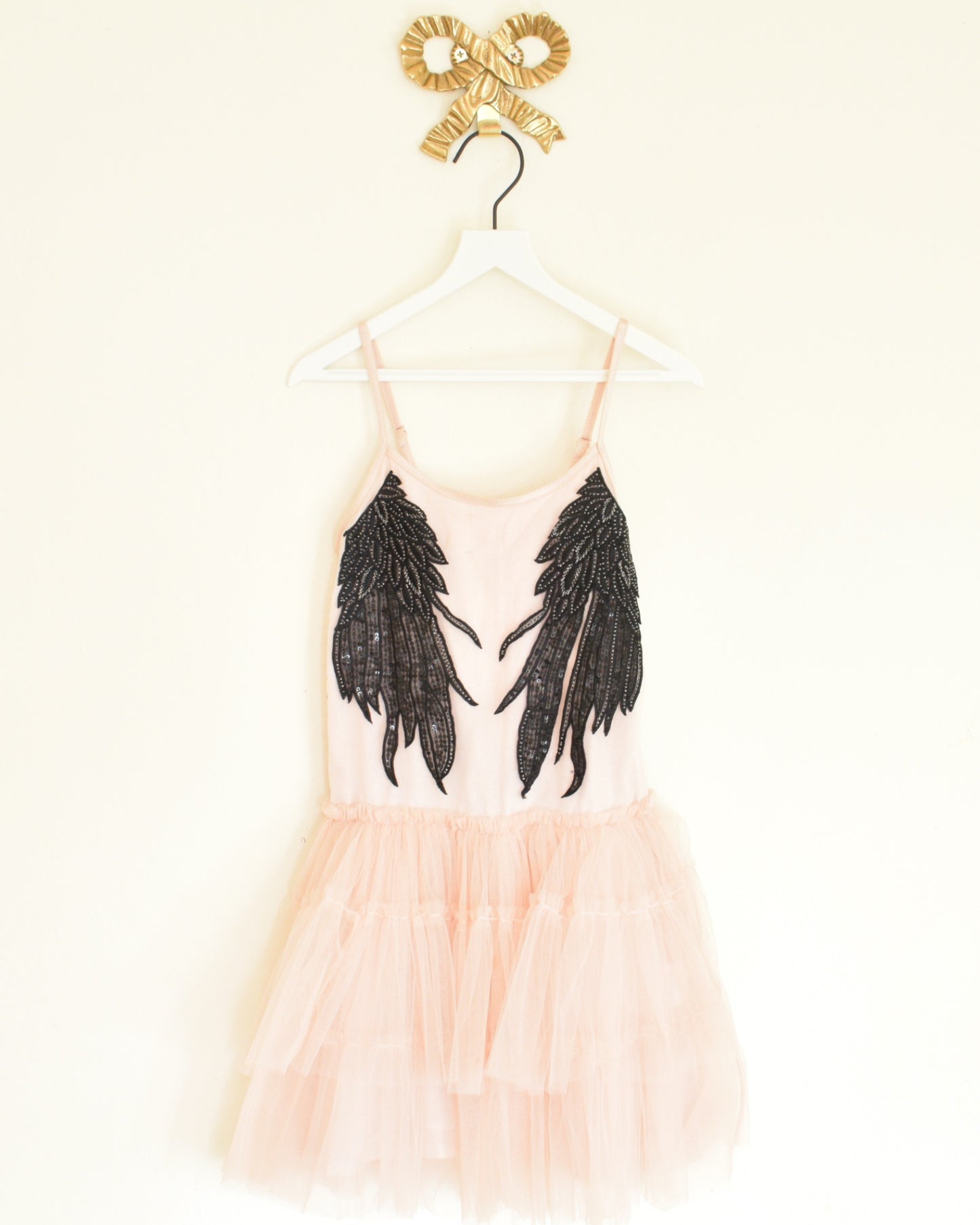 Tutu Du Monde Dress 6-7 Peach and Black (DRY CLEANING!)