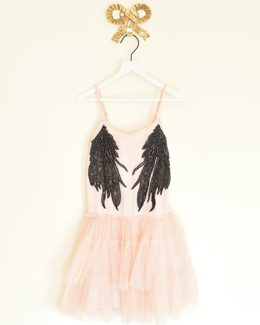 Tutu Du Monde Dress 6-7 Peach and Black (DRY CLEANING!)