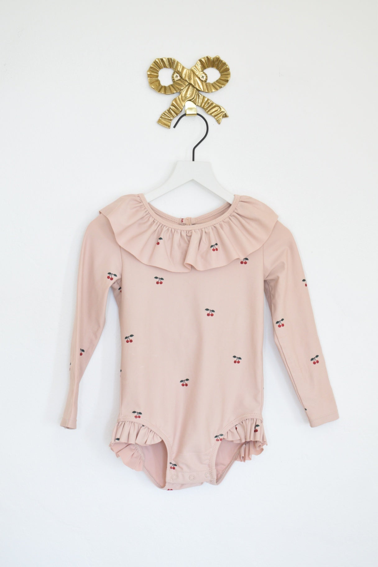 Konges Slojd Cherry Ruffle Swimsuit / 2T 