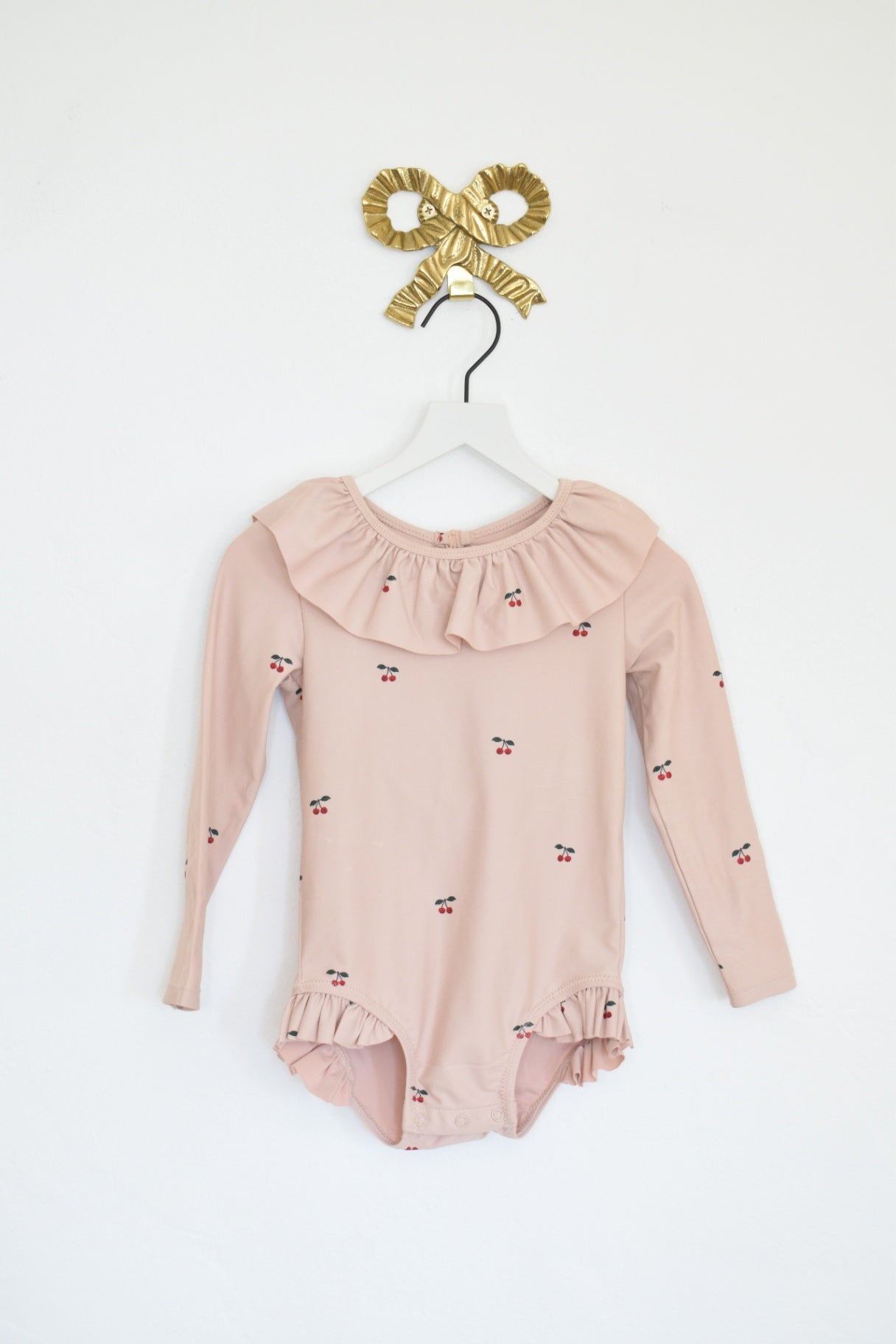 Konges Slojd Cherry Ruffle Swimsuit / 2T 