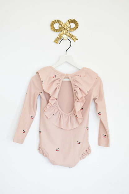 Konges Slojd Cherry Ruffle Swimsuit / 2T 