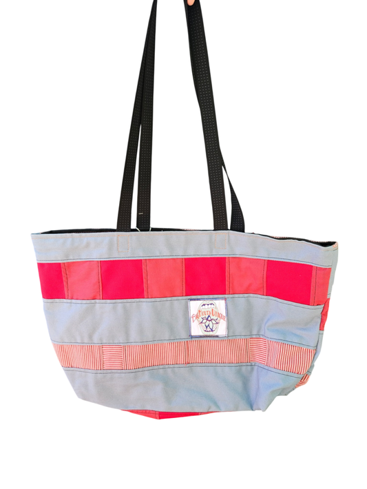 Patchwork Stripe Tote Bag