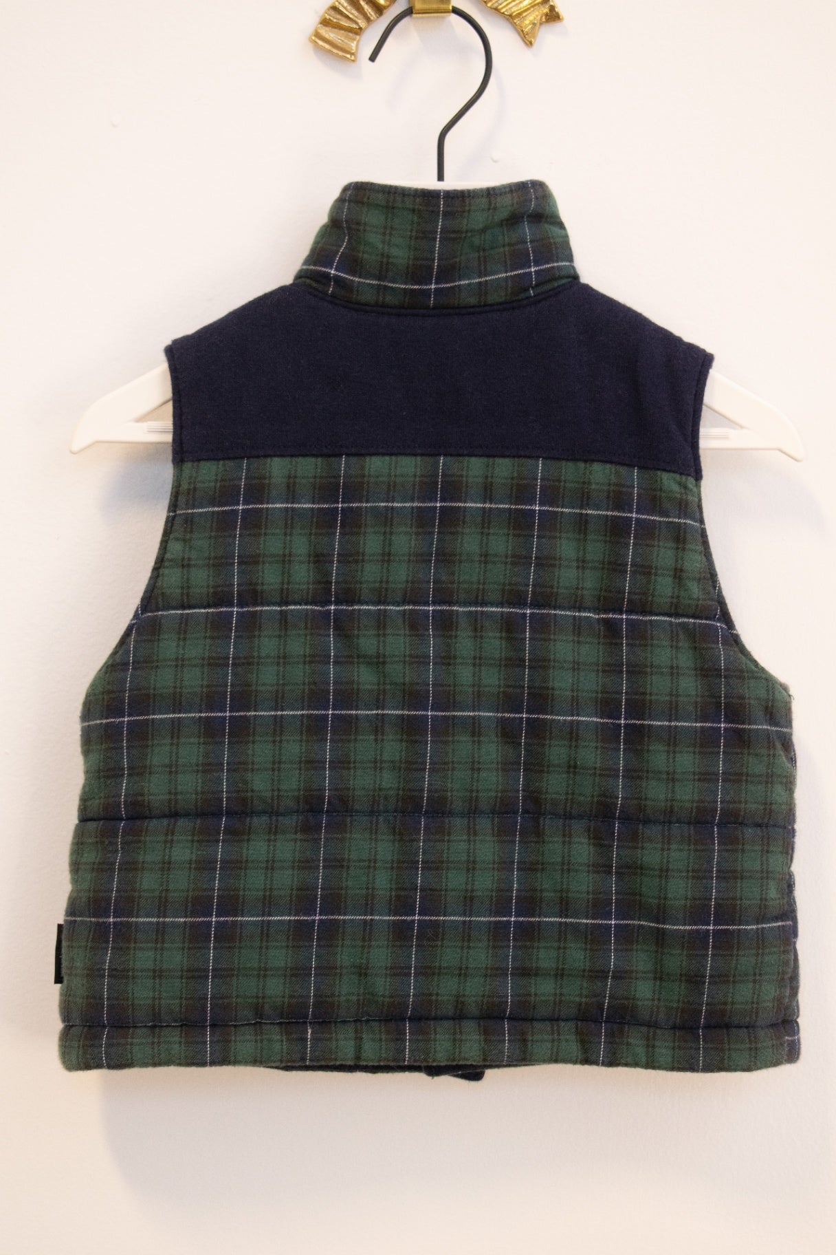 vintage Tartan Vest / 2-4 years