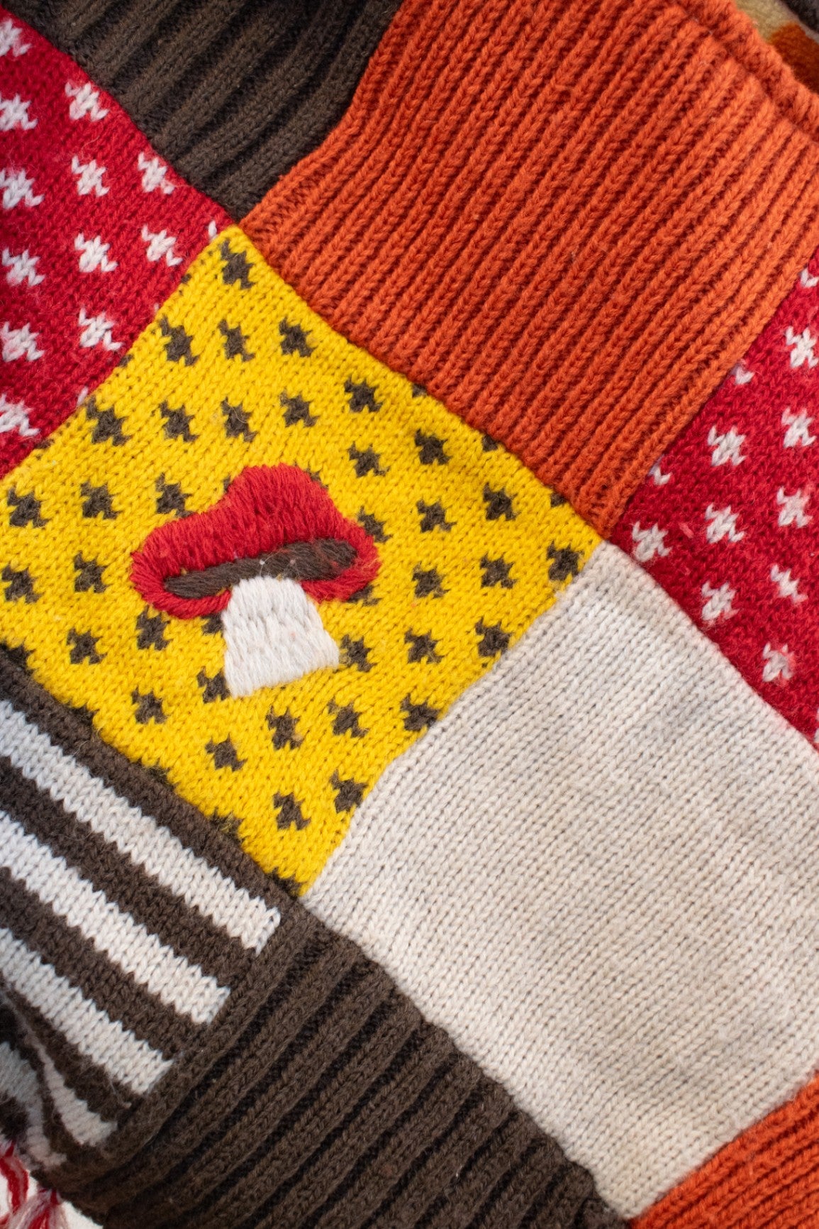 vintage Mushroom Fantasy Poncho / 2-4 years