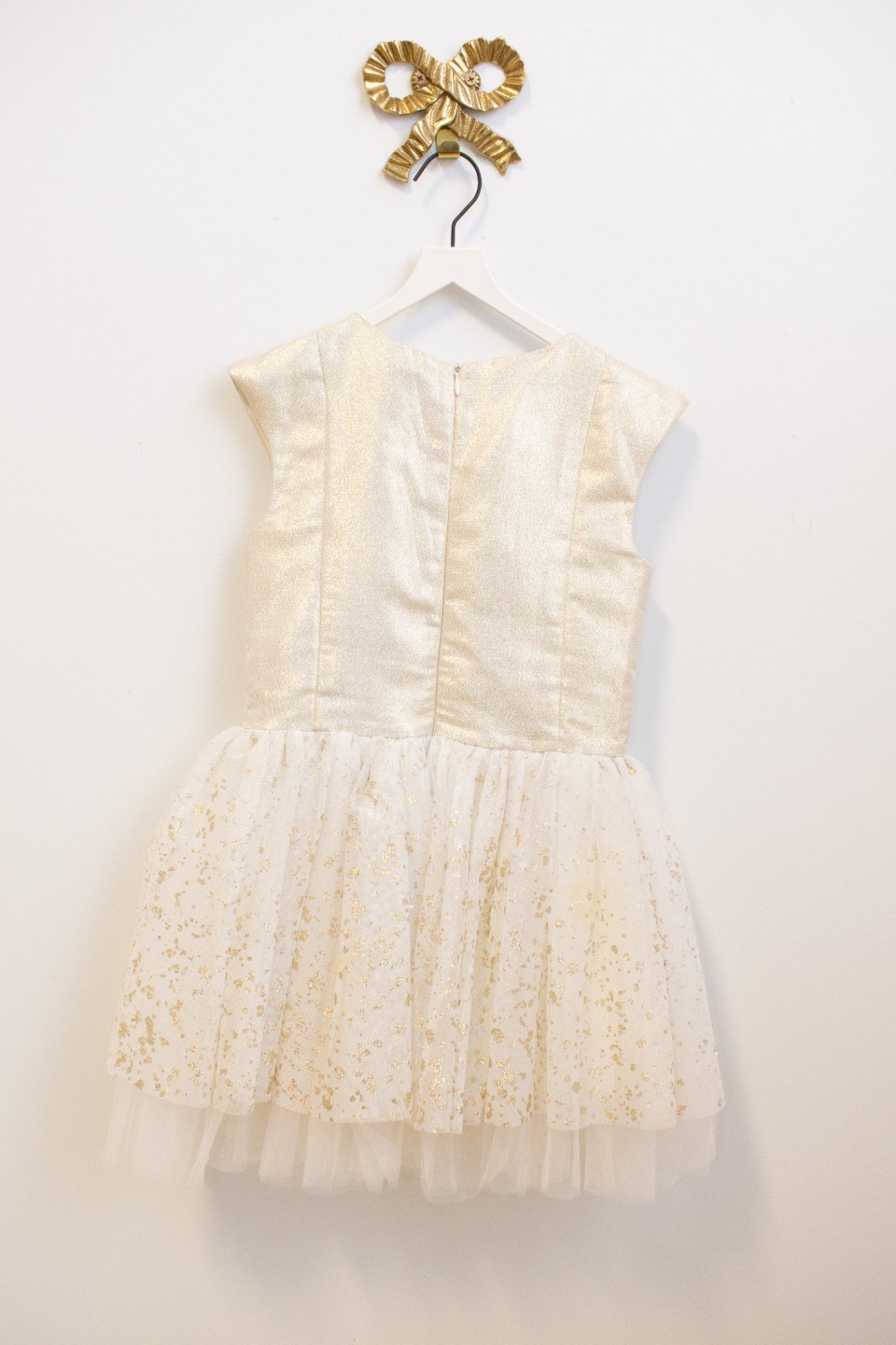 Halabaloo Gold Flake Butterfly Sparkle Dress / 6