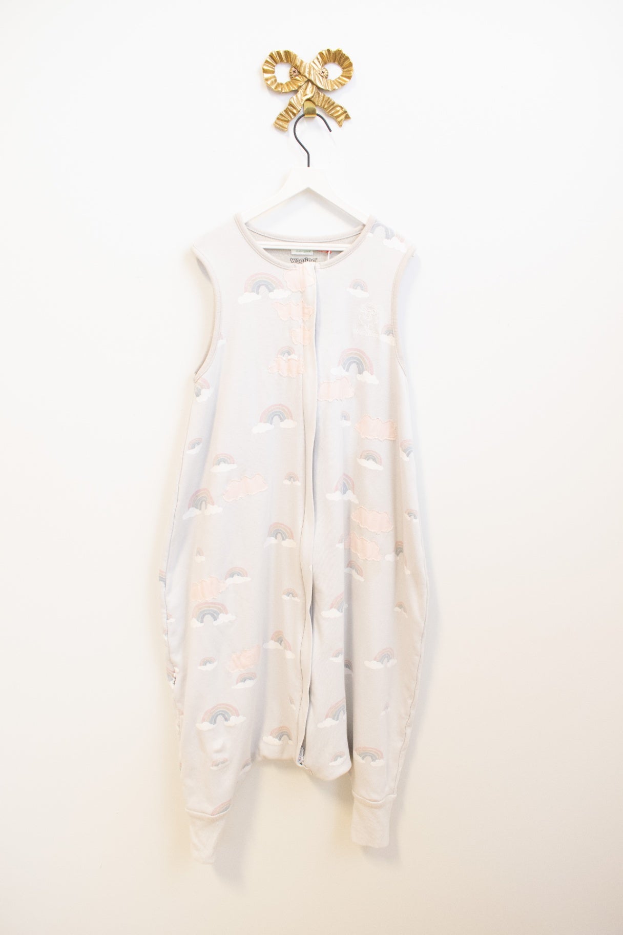 Woolino Woolino 4 Season® Ultimate Baby Sleep Bag, Merino Wool & Organic Cotton, Rainbow / 3-4 Years   (creative mending)