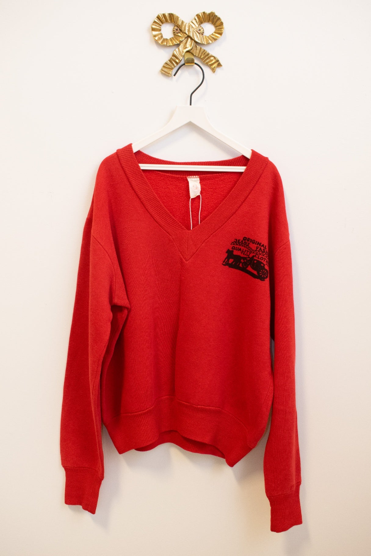 vintage Red "Jeans Fashion" Sweatshirt / 8
