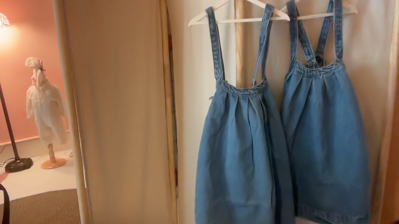 The Simple Folk Oversized Denim Pinafore Dress / 7-8 Years