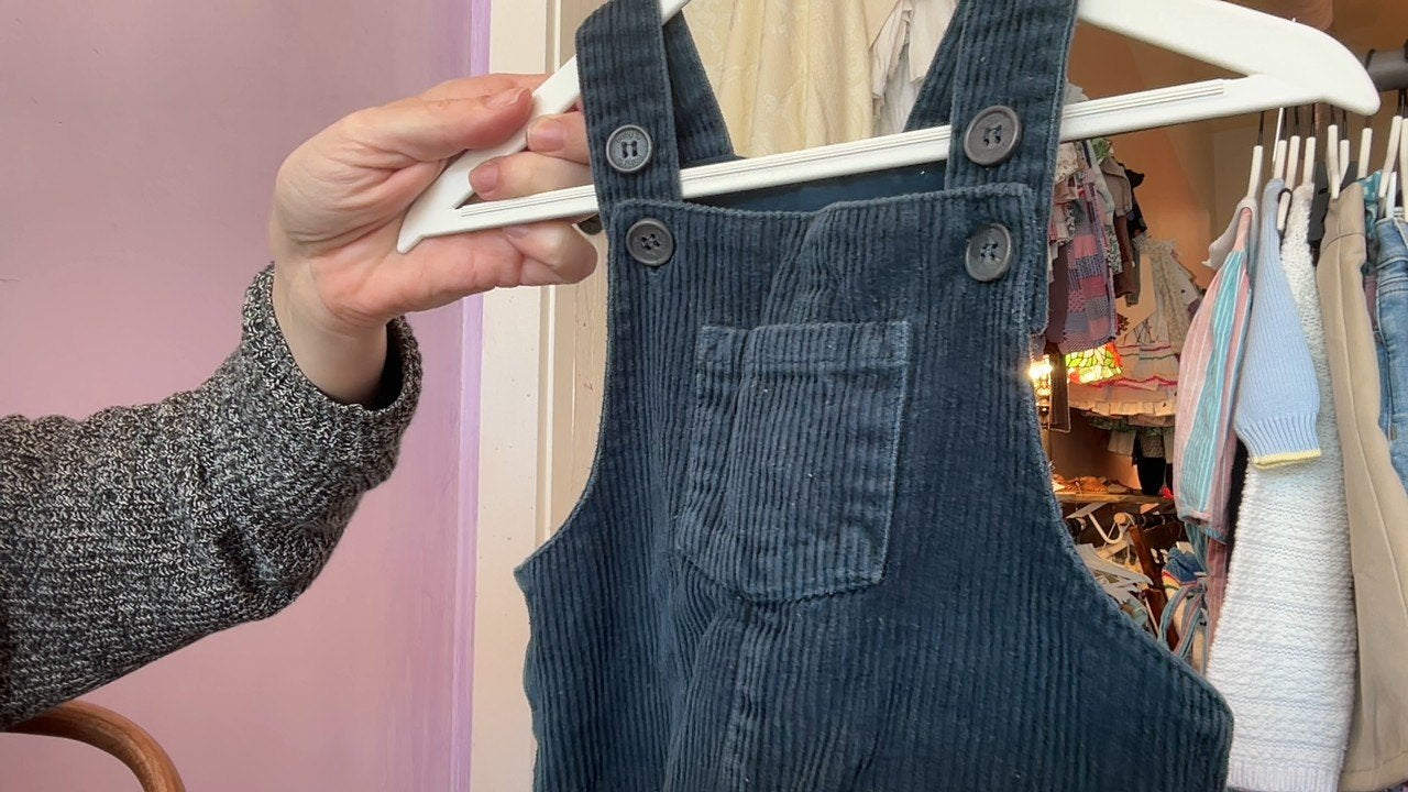 TY Dark Blue overalls / 12-18 months