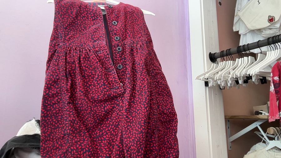 Vintage Laura Ashley Red Vines Bubble Romper / 18-24 months