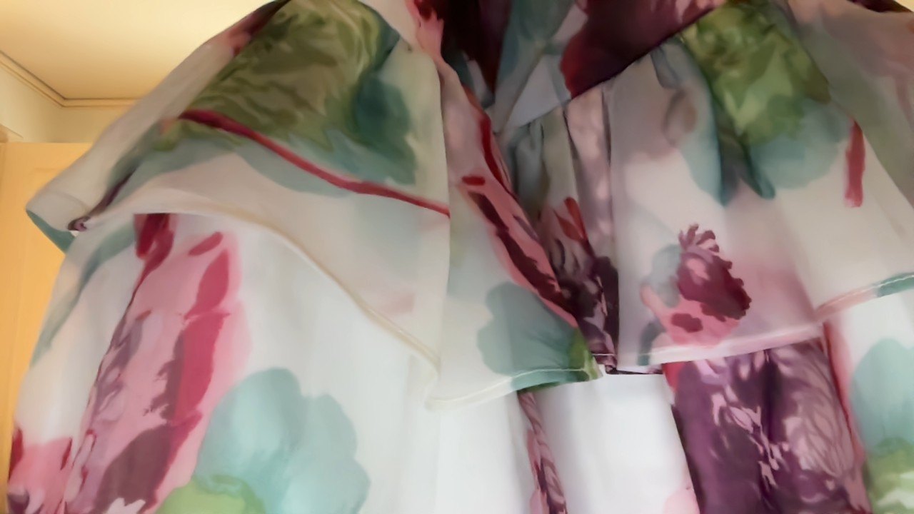 Janie and Jack Floral Chiffon Dress / 3T