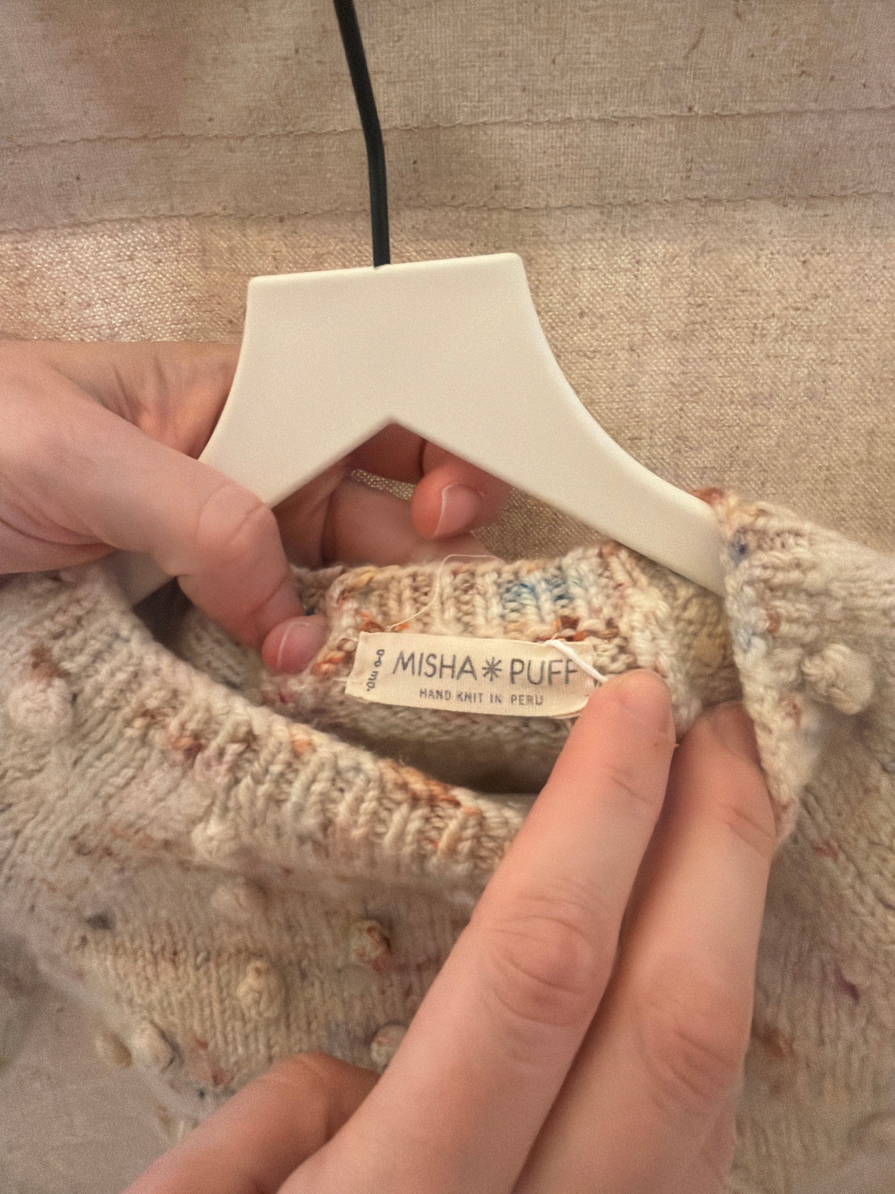 misha & puff popcorn sweater / 0-6 Months