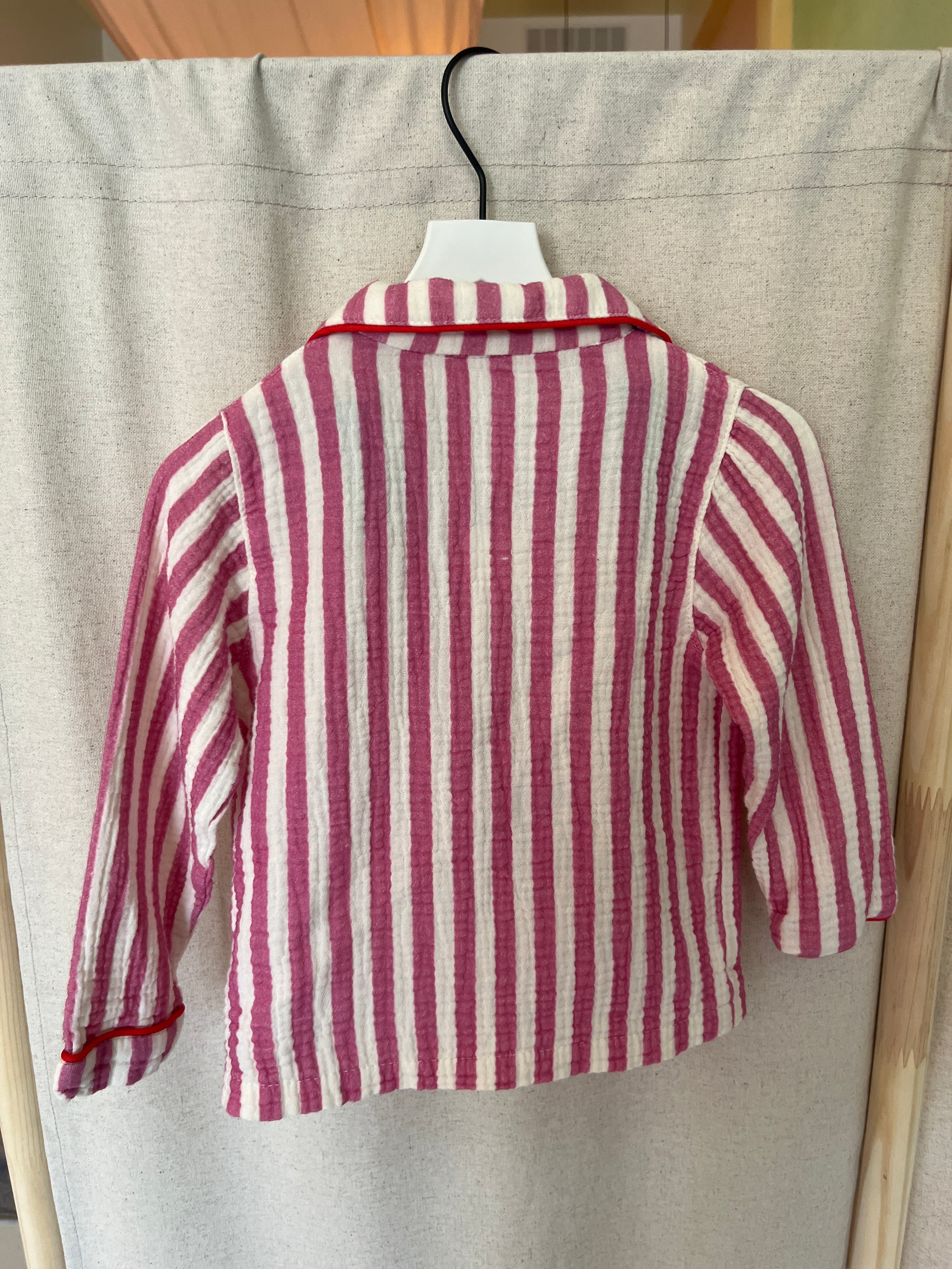 Pink and white Pajamas / 18-24 months