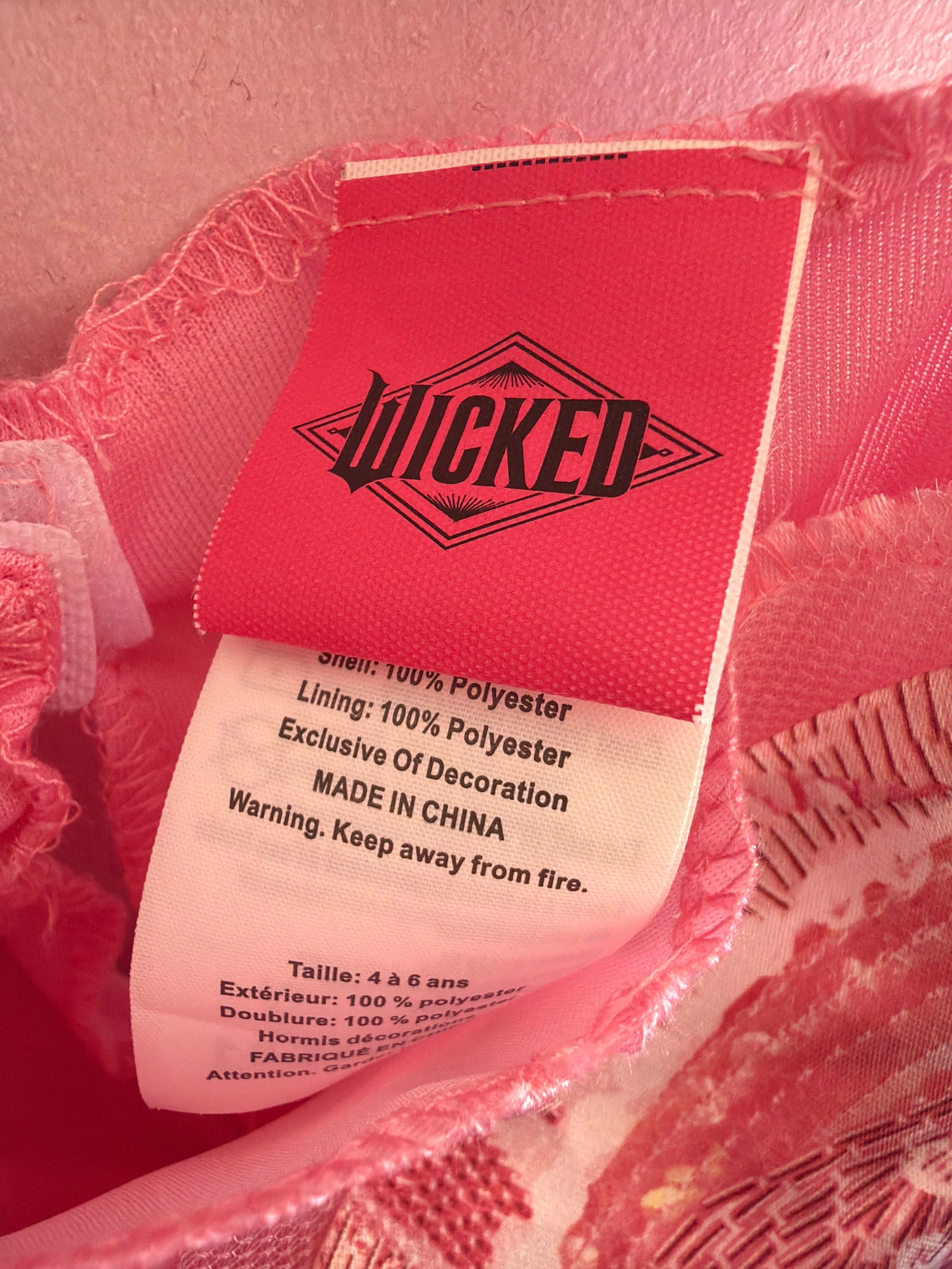 Wicked Glinda Pink Costume / 4-6