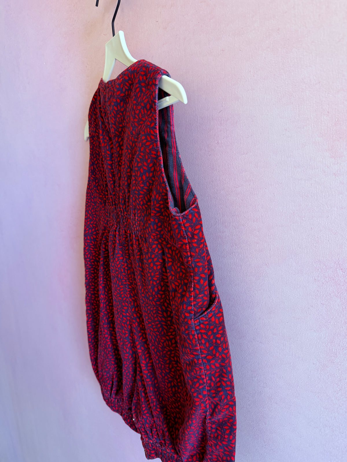 Vintage Laura Ashley Red Vines Bubble Romper / 18-24 months