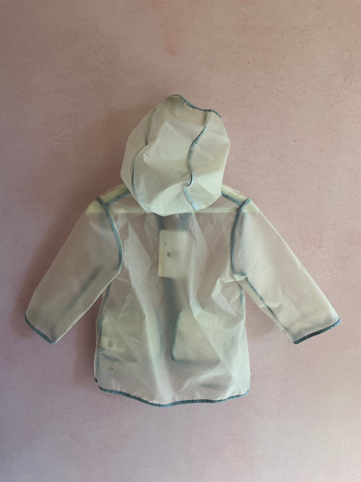 NATALYS Translucent Light Blue rain coat / 12 months