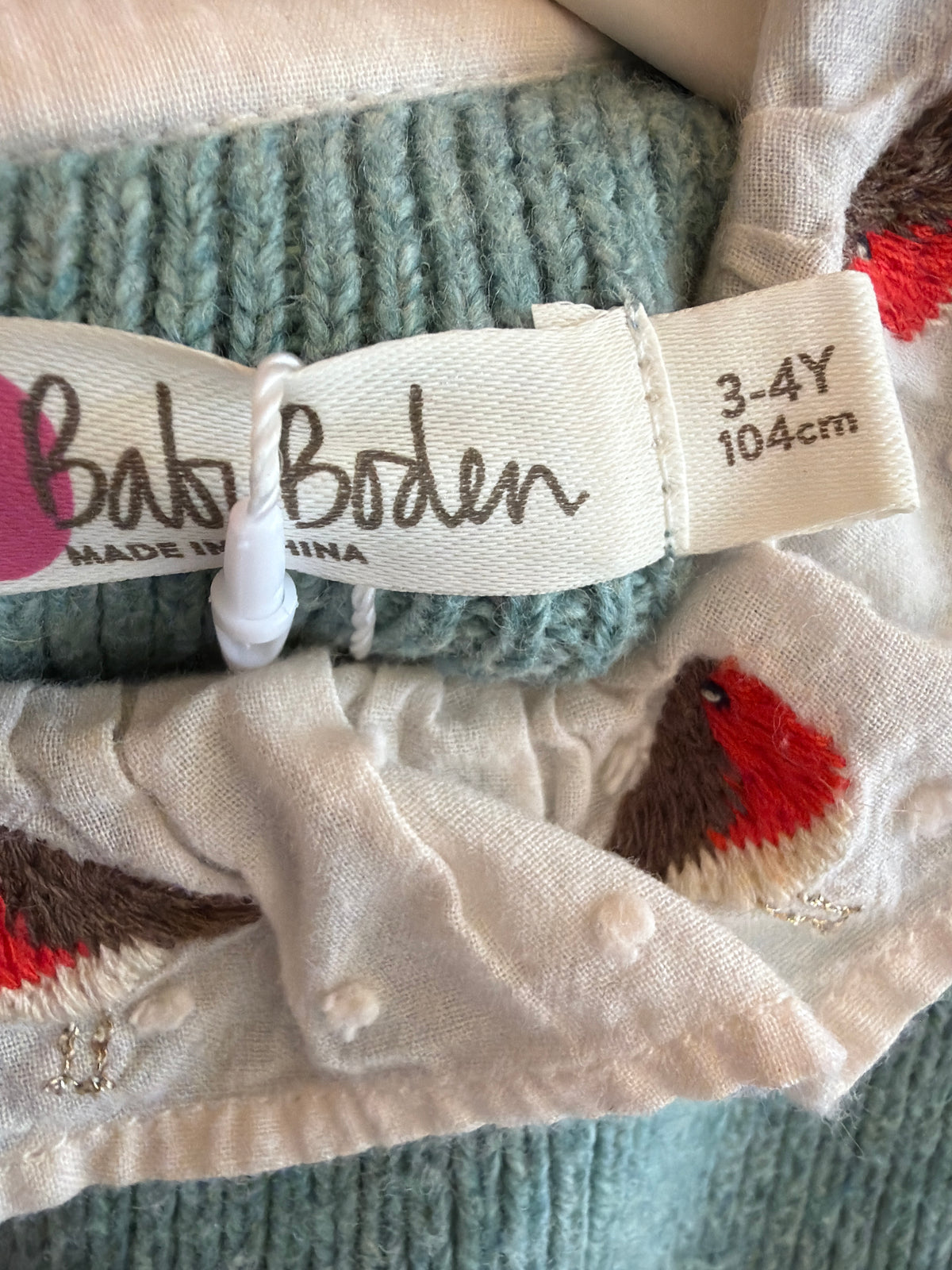 Baby Boden red robin dress / 3