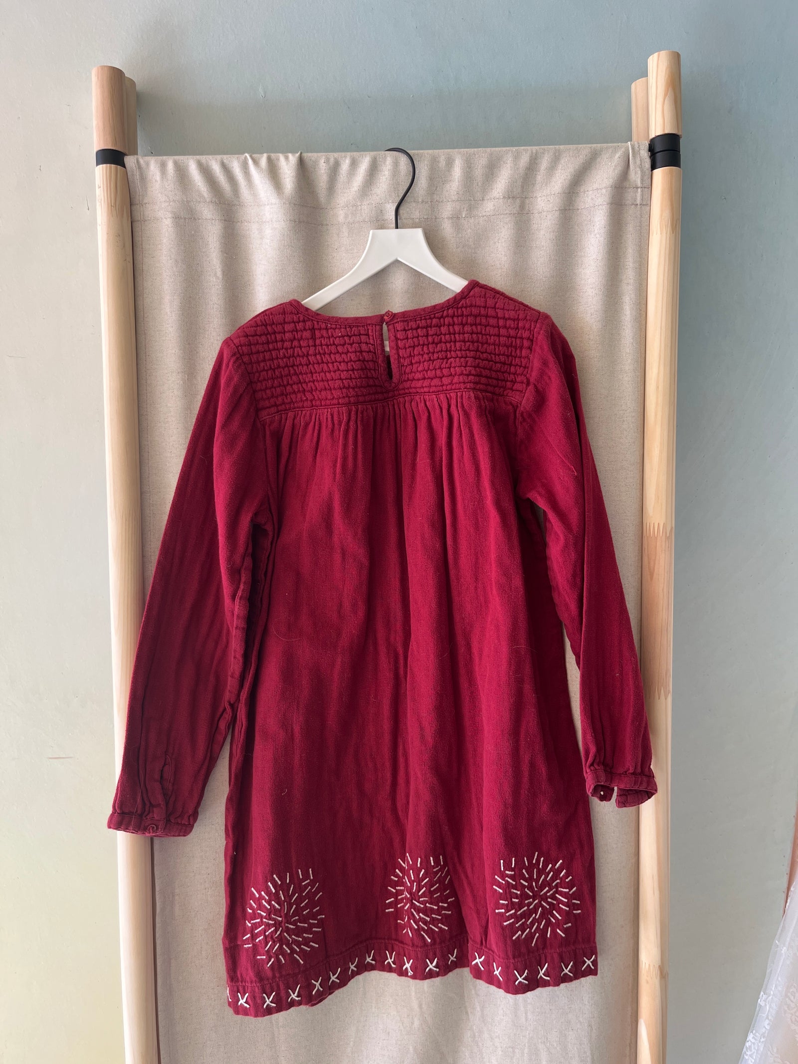 CKF Burgundy Embroidery Dress / 8