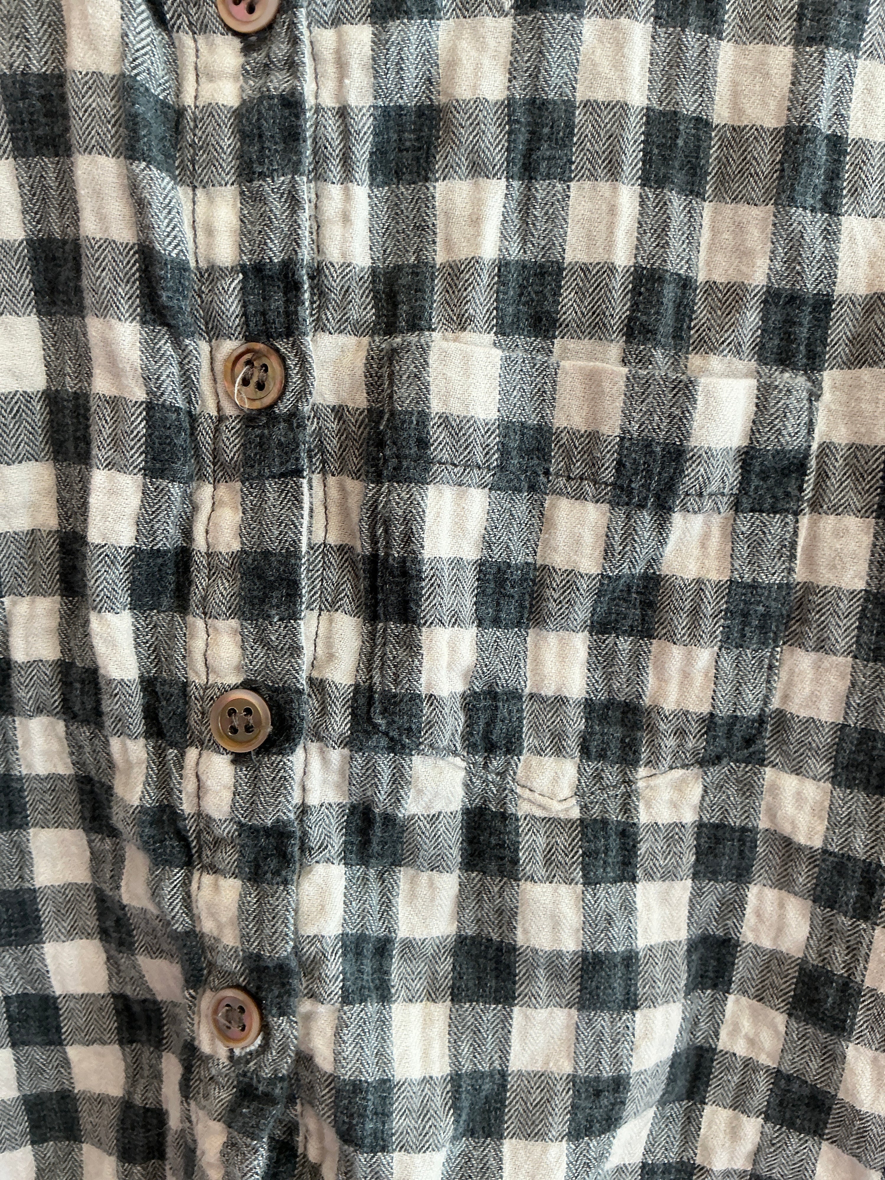 makie Black White Check Flannel Shirt / 12 months