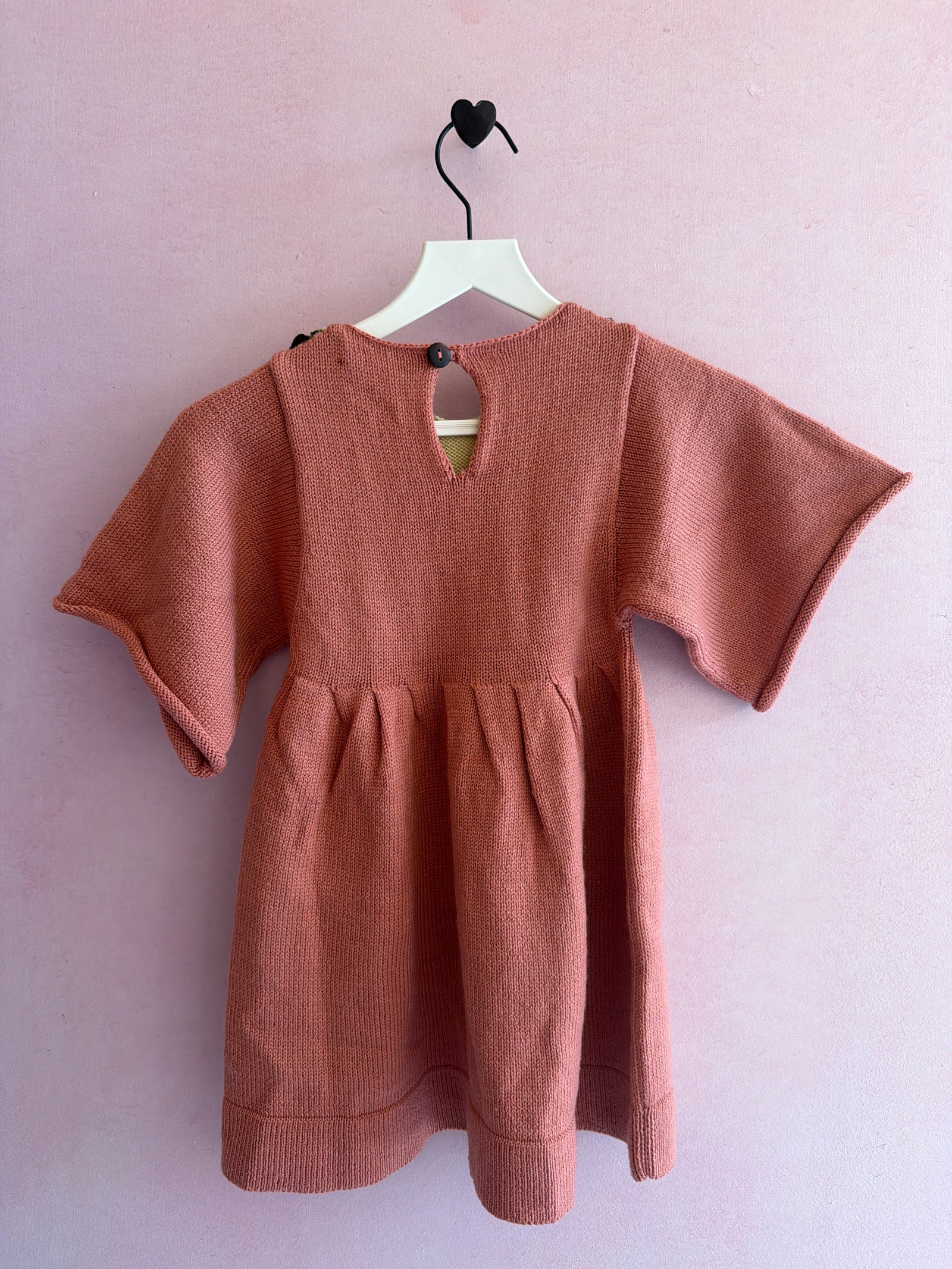 NWTs misha & puff Chevron Bib Dress Rosewood 100% merino wool Dress / 5