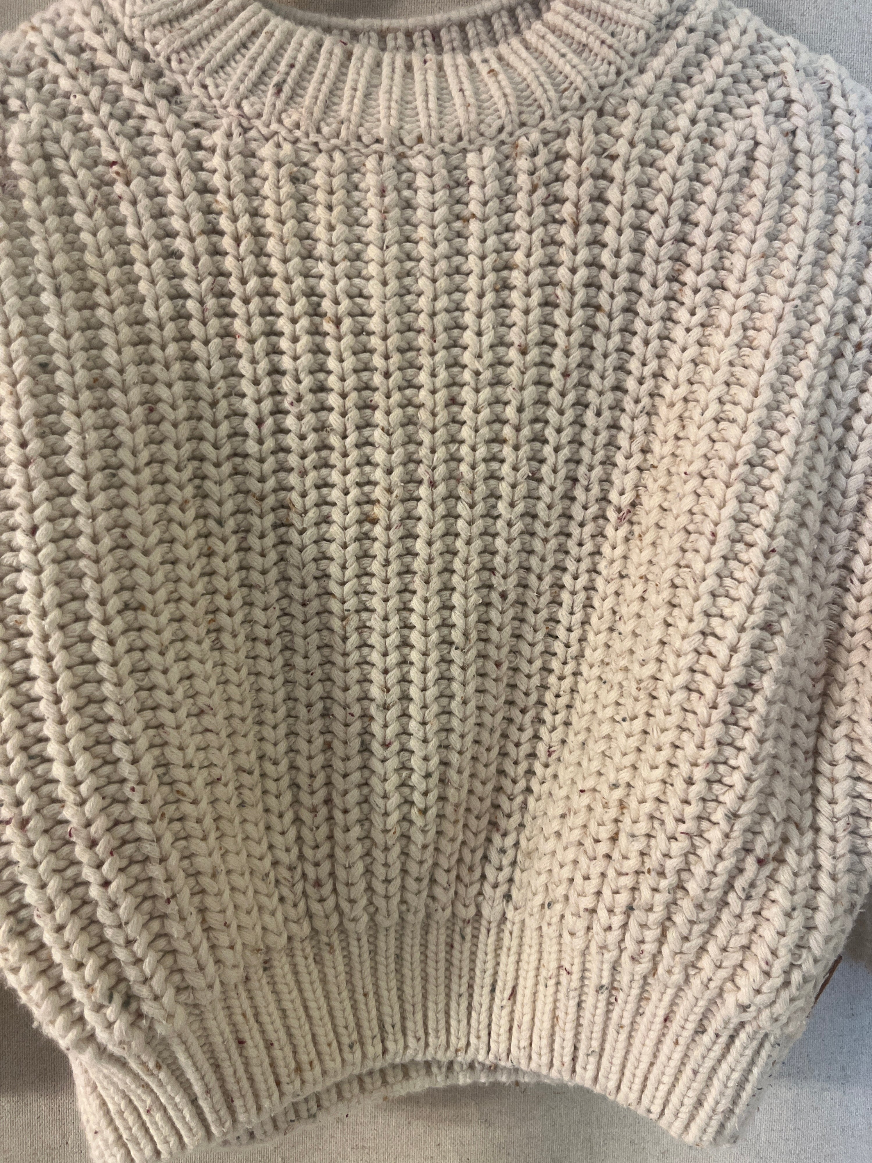 Goumi Cream Knit Sweater / 6-12 months
