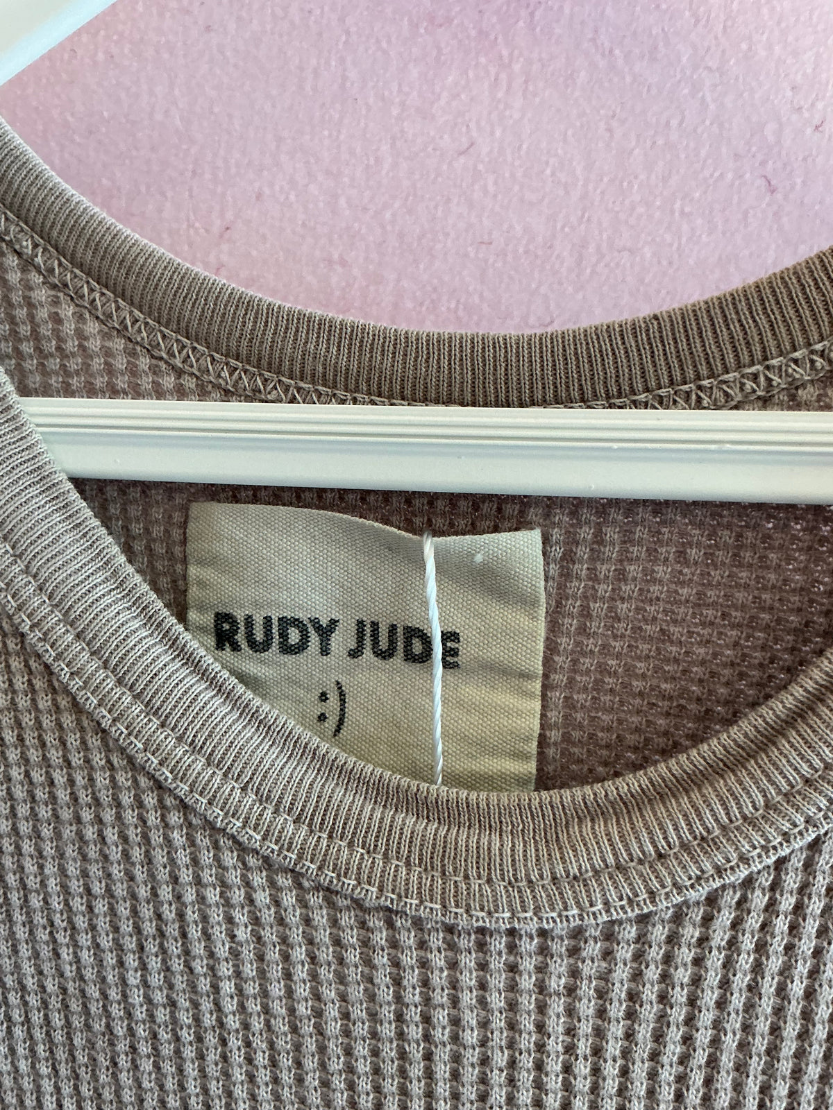 Rudy Jude Taupe Thermal Waffle Tank / Youth Medium