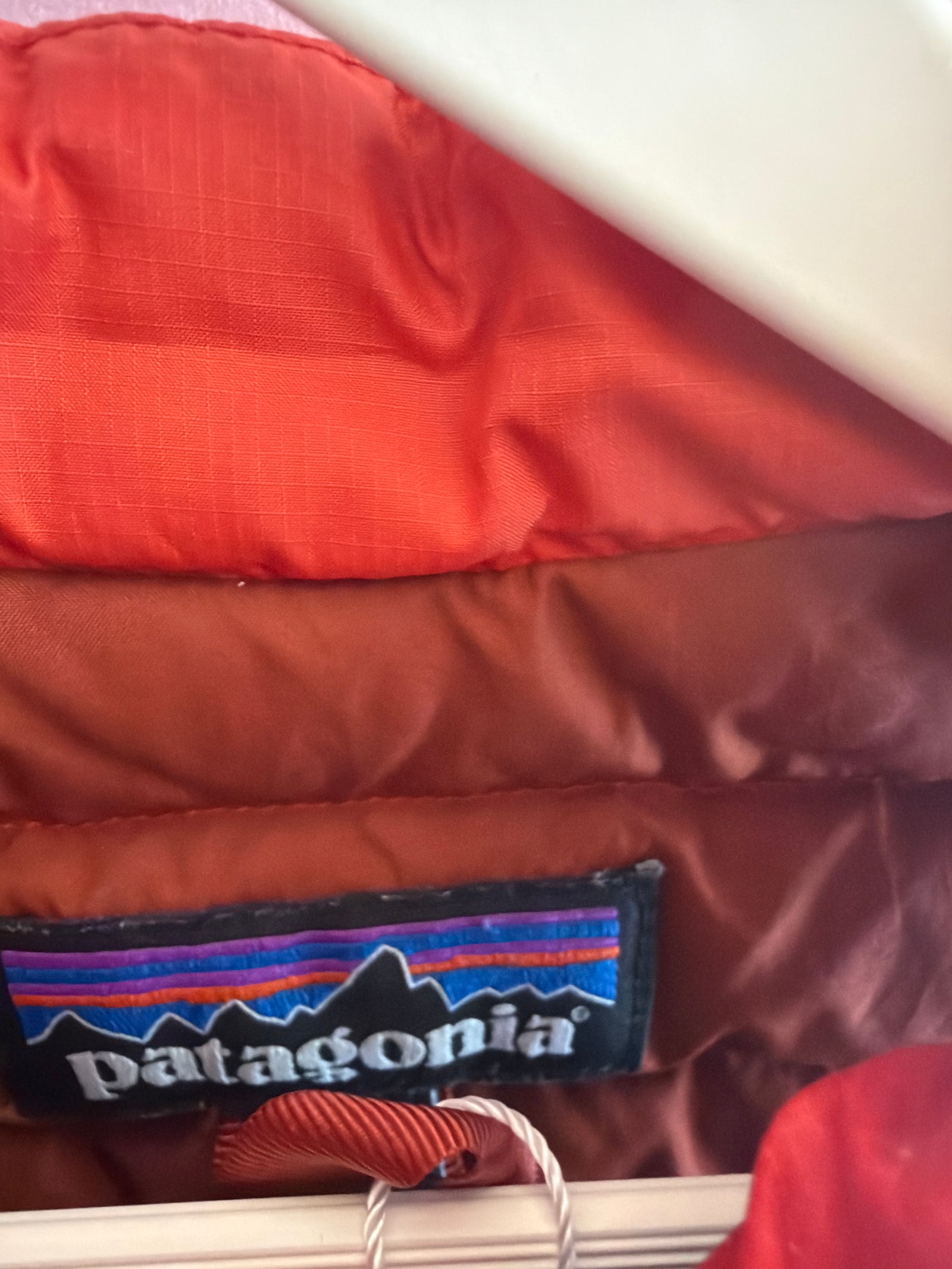 Patagonia Red Orange puff vest / 6-12 months