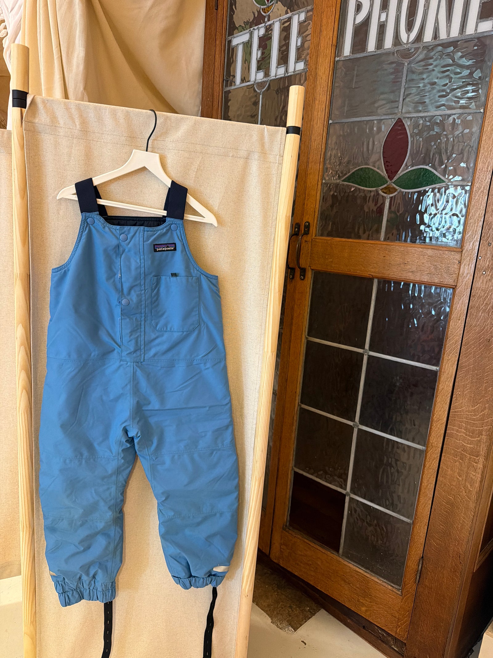 Patagonia Light Blue Bib / 4T