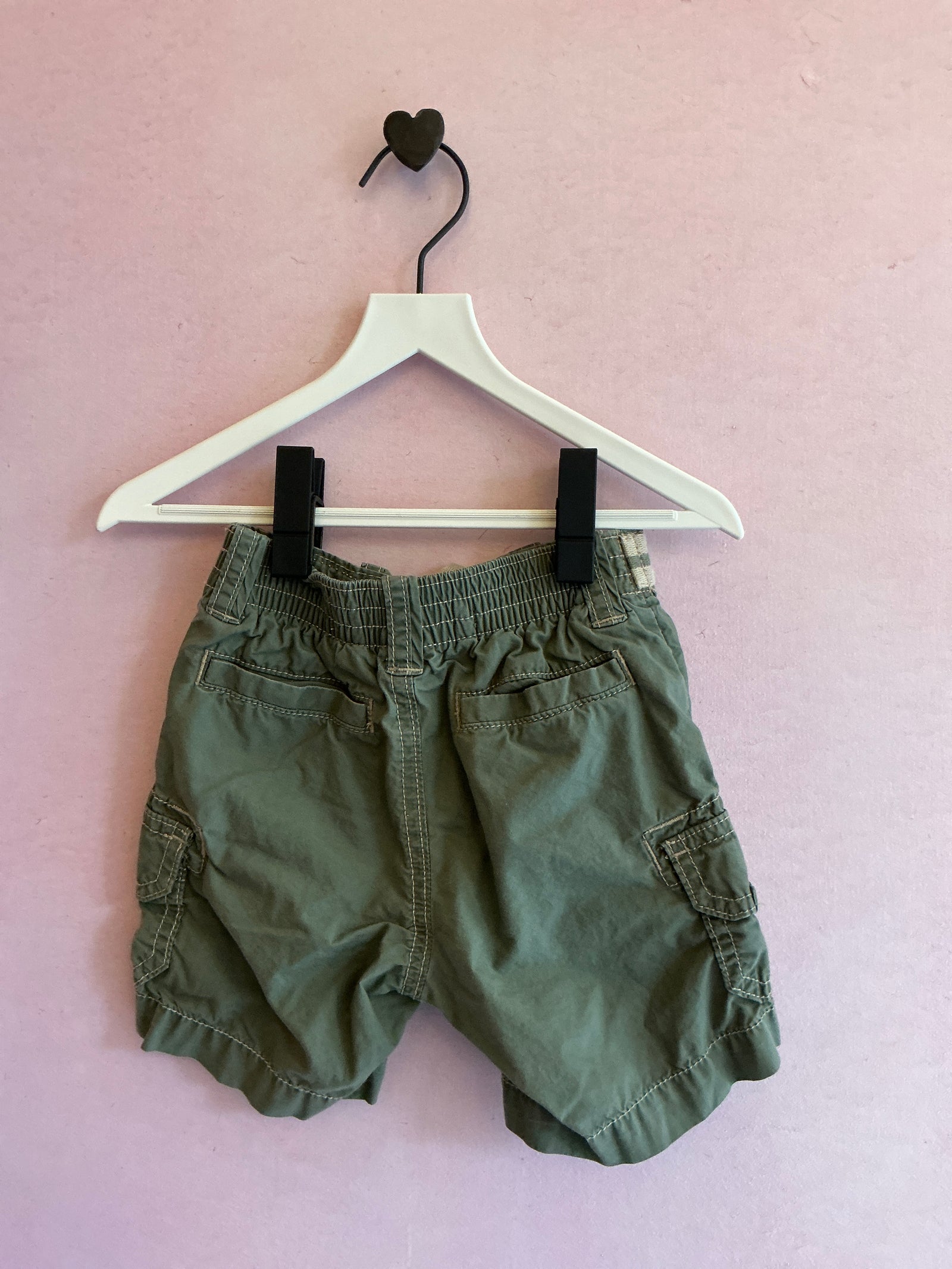 vintage Old Navy Olive Green Shorts / 12-18 months