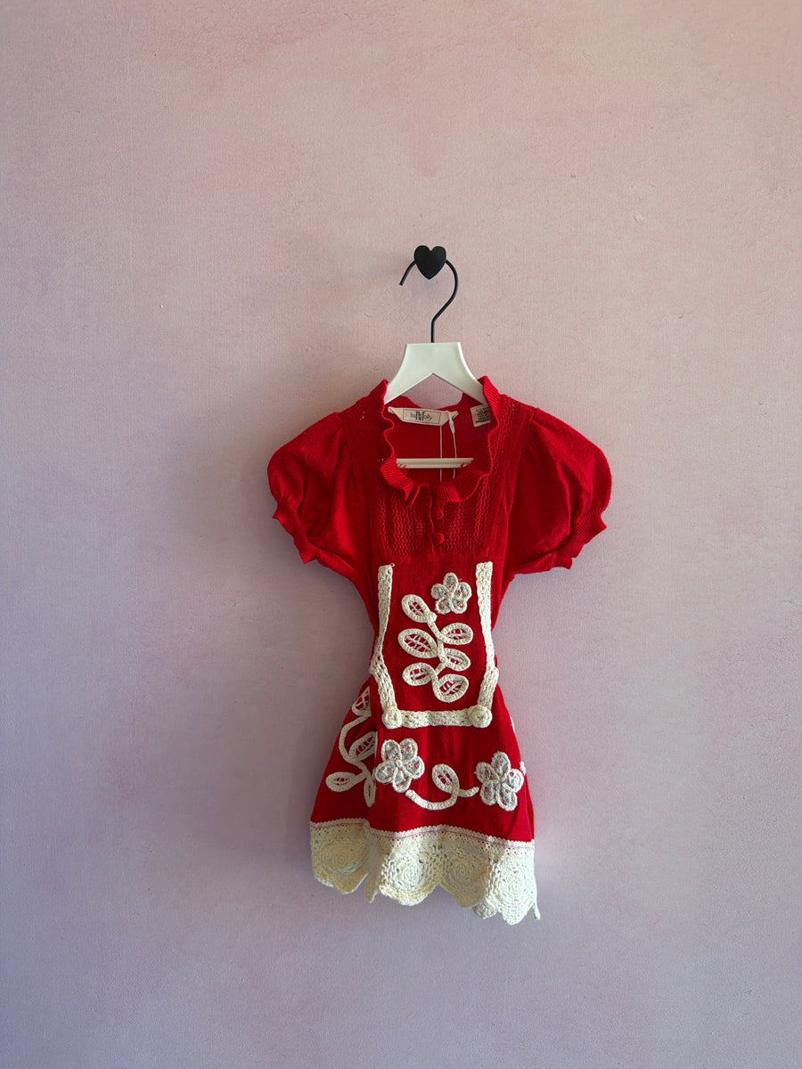 Lia Molly Crochet Detail Dress / 6-12 months